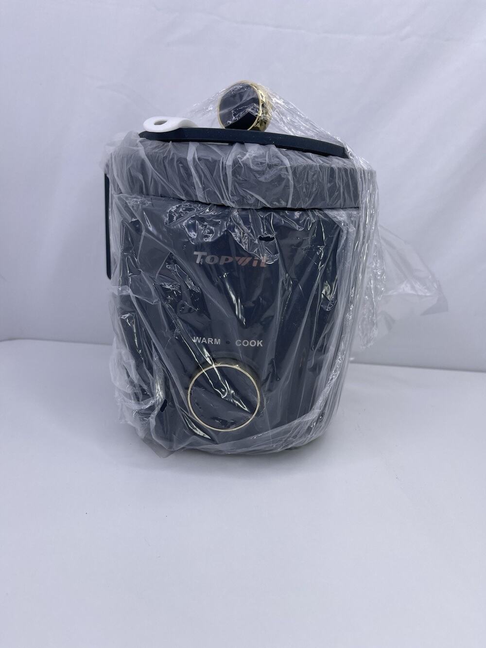 TOPWIT Mini Rice Cooker 1.2L Portable Small Electric Cooker Black XK-F120S 200W